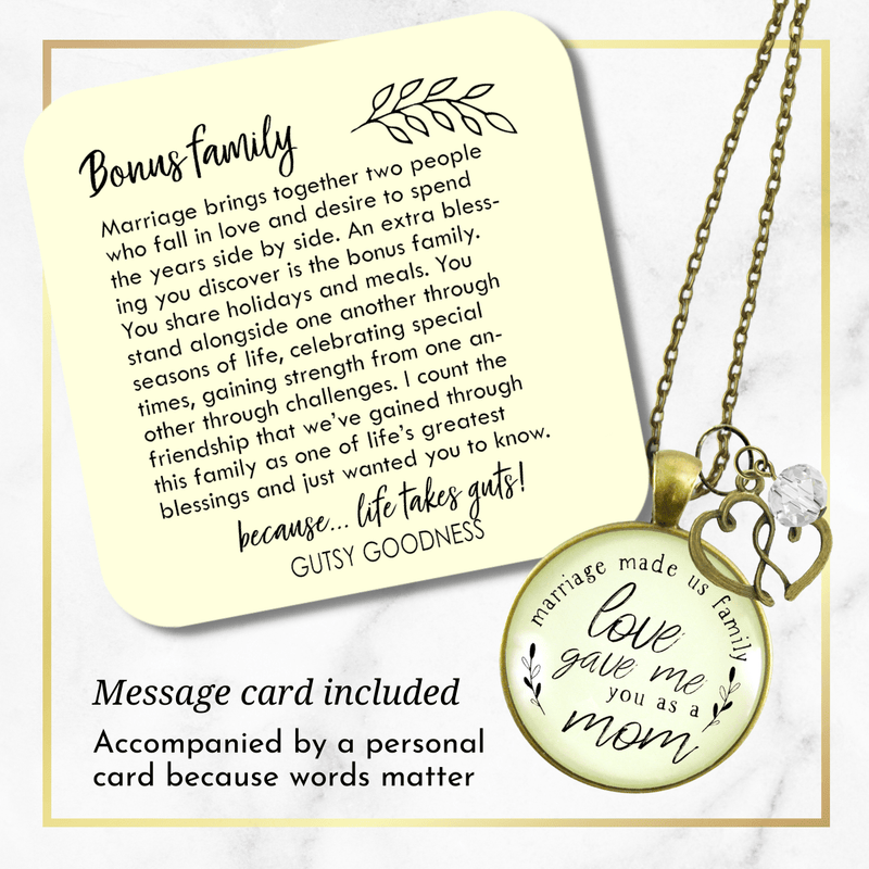 Gutsy Goodness Mother in Law Necklace Blended Family Step Mom Gift Wedding Jewelry - Gutsy Goodness Handmade Jewelry;Mother In Law Necklace Blended Family Step Mom Gift Wedding Jewelry - Gutsy Goodness Handmade Jewelry Gifts