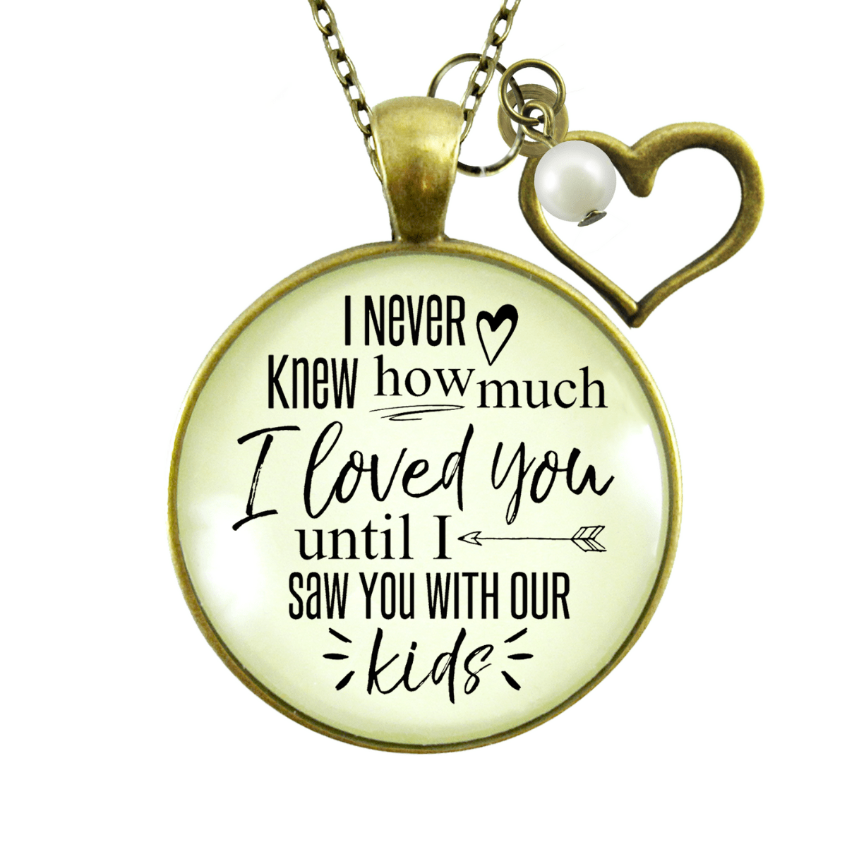 Gutsy Goodness Wife Necklace New Mom I Never Knew How Love Until Kids Gift Jewelry - Gutsy Goodness;Wife Necklace New Mom I Never Knew How Love Until Kids Gift Jewelry - Gutsy Goodness Handmade Jewelry Gifts