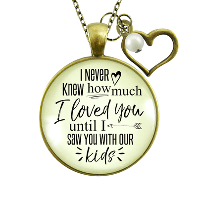 Gutsy Goodness Wife Necklace New Mom I Never Knew How Love Until Kids Gift Jewelry - Gutsy Goodness;Wife Necklace New Mom I Never Knew How Love Until Kids Gift Jewelry - Gutsy Goodness Handmade Jewelry Gifts