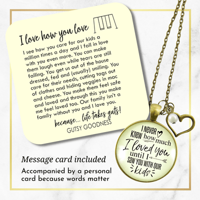 Gutsy Goodness Wife Necklace New Mom I Never Knew How Love Until Kids Gift Jewelry - Gutsy Goodness;Wife Necklace New Mom I Never Knew How Love Until Kids Gift Jewelry - Gutsy Goodness Handmade Jewelry Gifts