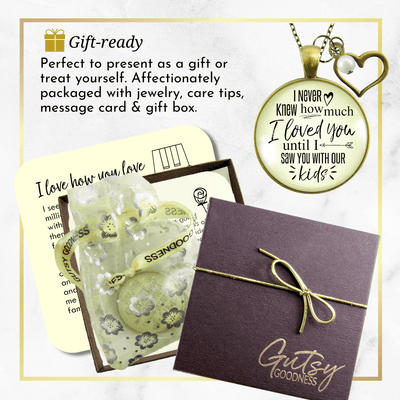 Gutsy Goodness Wife Necklace New Mom I Never Knew How Love Until Kids Gift Jewelry - Gutsy Goodness;Wife Necklace New Mom I Never Knew How Love Until Kids Gift Jewelry - Gutsy Goodness Handmade Jewelry Gifts