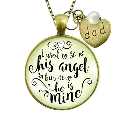 MEMORIAL,Charm Necklace DAD you walk beside me every day, Wedding day  without Dad, loss of Dad, Memorial Jewelry, In memory of my Dad | Wish