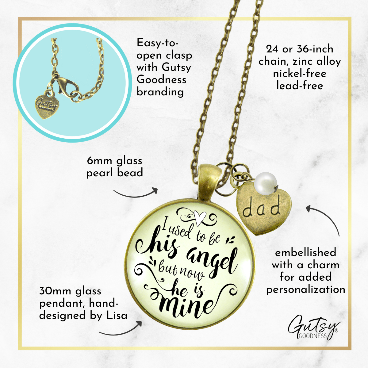 Father memorial discount necklace