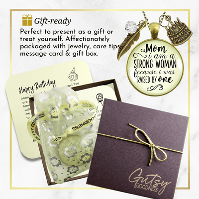 Gutsy Goodness Mom Birthday Gift Necklace I am a Strong Woman from Daughter Jewelry - Gutsy Goodness Handmade Jewelry;Mom Birthday Gift Necklace I Am A Strong Woman From Daughter Jewelry - Gutsy Goodness Handmade Jewelry Gifts