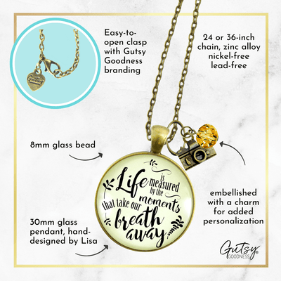 Gutsy Goodness Life Necklace Measured By Moments That Take Our Breath Away Jewelry - Gutsy Goodness;Life Necklace Measured By Moments That Take Our Breath Away Jewelry - Gutsy Goodness Handmade Jewelry Gifts
