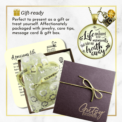Gutsy Goodness Life Necklace Measured By Moments That Take Our Breath Away Jewelry - Gutsy Goodness;Life Necklace Measured By Moments That Take Our Breath Away Jewelry - Gutsy Goodness Handmade Jewelry Gifts