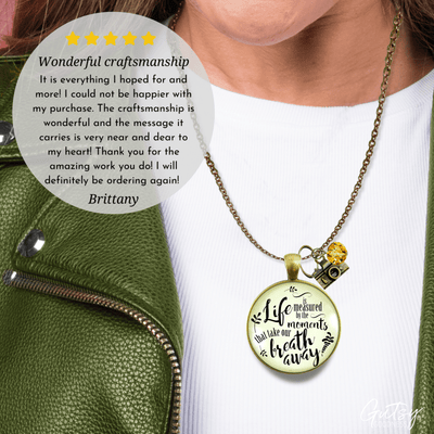 Gutsy Goodness Life Necklace Measured By Moments That Take Our Breath Away Jewelry - Gutsy Goodness;Life Necklace Measured By Moments That Take Our Breath Away Jewelry - Gutsy Goodness Handmade Jewelry Gifts