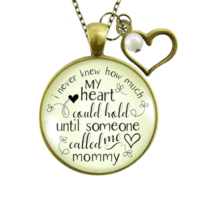 Gutsy Goodness Mommy Necklace Never Knew How Much Heart Gift Mothers Jewelry - Gutsy Goodness Handmade Jewelry;Mommy Necklace Never Knew How Much Heart Gift Mothers Jewelry - Gutsy Goodness Handmade Jewelry Gifts