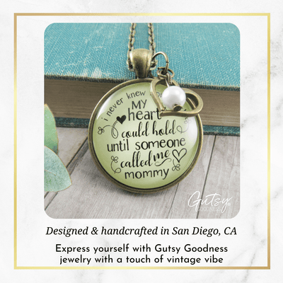 Gutsy Goodness Mommy Necklace Never Knew How Much Heart Gift Mothers Jewelry - Gutsy Goodness Handmade Jewelry;Mommy Necklace Never Knew How Much Heart Gift Mothers Jewelry - Gutsy Goodness Handmade Jewelry Gifts