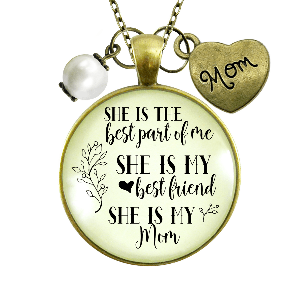 Gutsy Goodness Mom Necklace She is the Best Part of Me Jewelry Gift from Daughter - Gutsy Goodness Handmade Jewelry;Mom Necklace She Is The Best Part Of Me Jewelry Gift From Daughter - Gutsy Goodness Handmade Jewelry Gifts