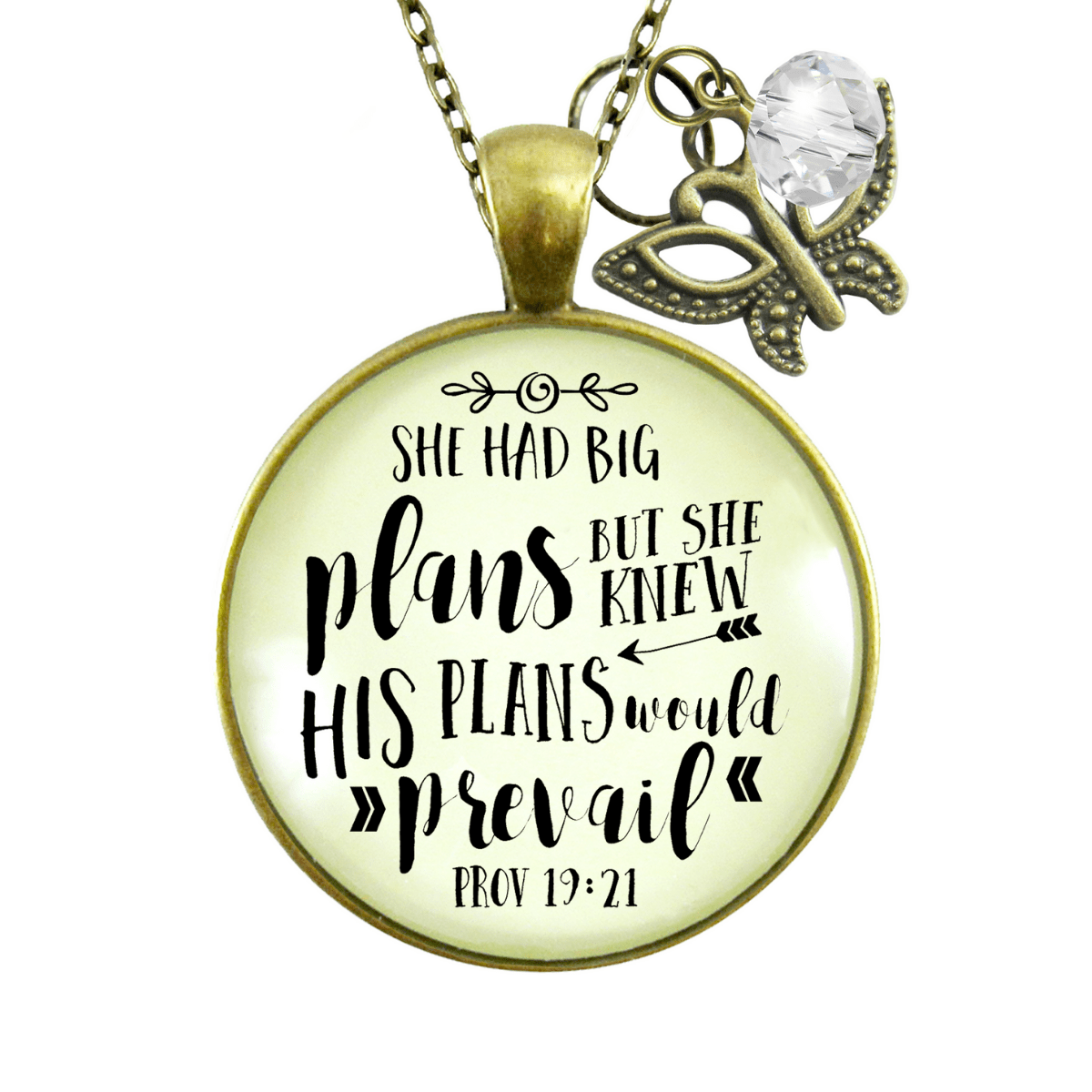 Gutsy Goodness She Had Big Plans Faith Inspired Necklace Life Journey Quote Jewelry - Gutsy Goodness Handmade Jewelry;She Had Big Plans Faith Inspired Necklace Life Journey Quote Jewelry - Gutsy Goodness Handmade Jewelry Gifts