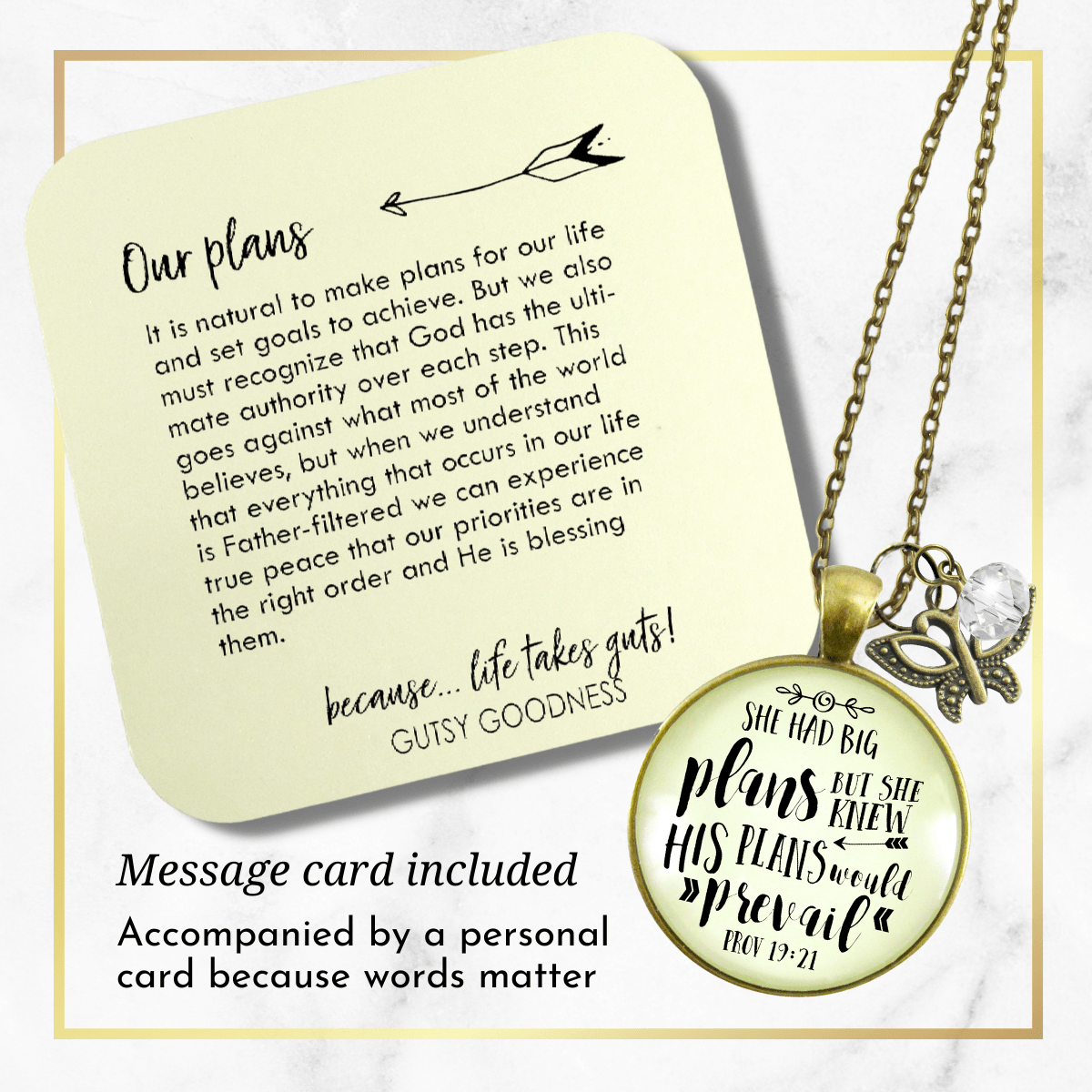 Gutsy Goodness She Had Big Plans Faith Inspired Necklace Life Journey Quote Jewelry - Gutsy Goodness Handmade Jewelry;She Had Big Plans Faith Inspired Necklace Life Journey Quote Jewelry - Gutsy Goodness Handmade Jewelry Gifts