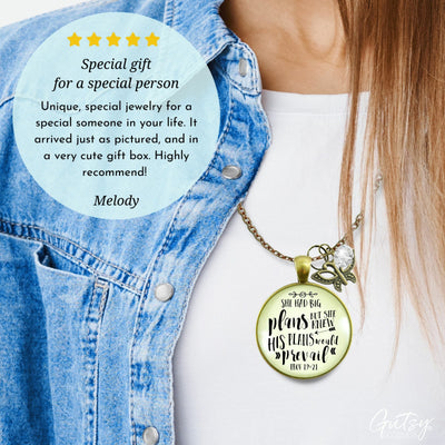 Gutsy Goodness She Had Big Plans Faith Inspired Necklace Life Journey Quote Jewelry - Gutsy Goodness Handmade Jewelry;She Had Big Plans Faith Inspired Necklace Life Journey Quote Jewelry - Gutsy Goodness Handmade Jewelry Gifts