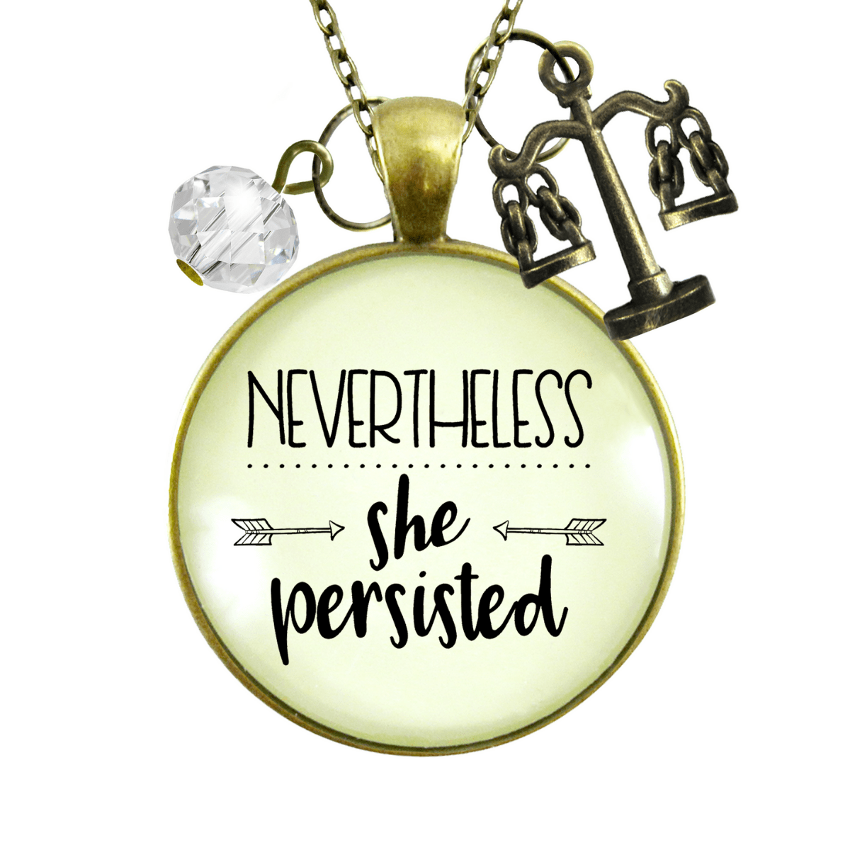 Gutsy Goodness Law School Graduation Necklace Nevertheless She Persisted - Gutsy Goodness Handmade Jewelry;Law School Graduation Necklace Nevertheless She Persisted - Gutsy Goodness Handmade Jewelry Gifts