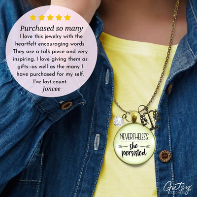 Gutsy Goodness Law School Graduation Necklace Nevertheless She Persisted - Gutsy Goodness Handmade Jewelry;Law School Graduation Necklace Nevertheless She Persisted - Gutsy Goodness Handmade Jewelry Gifts