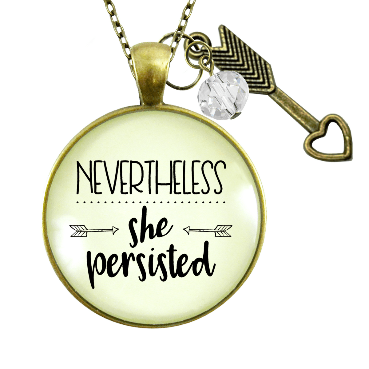 Gutsy Goodness Nevertheless She Persisted Necklace Hustle Success Quote Believe Jewelry - Gutsy Goodness Handmade Jewelry;Nevertheless She Persisted Necklace Hustle Success Quote Believe Jewelry - Gutsy Goodness Handmade Jewelry Gifts