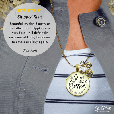 Rainbow Baby Necklace Not Lucky Bless Jewelry Encourage For Mom After Loss Storm - Gutsy Goodness