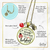 Ladybug Necklace Never Too Busy Friendship Quote Gardener Jewelry - Gutsy Goodness