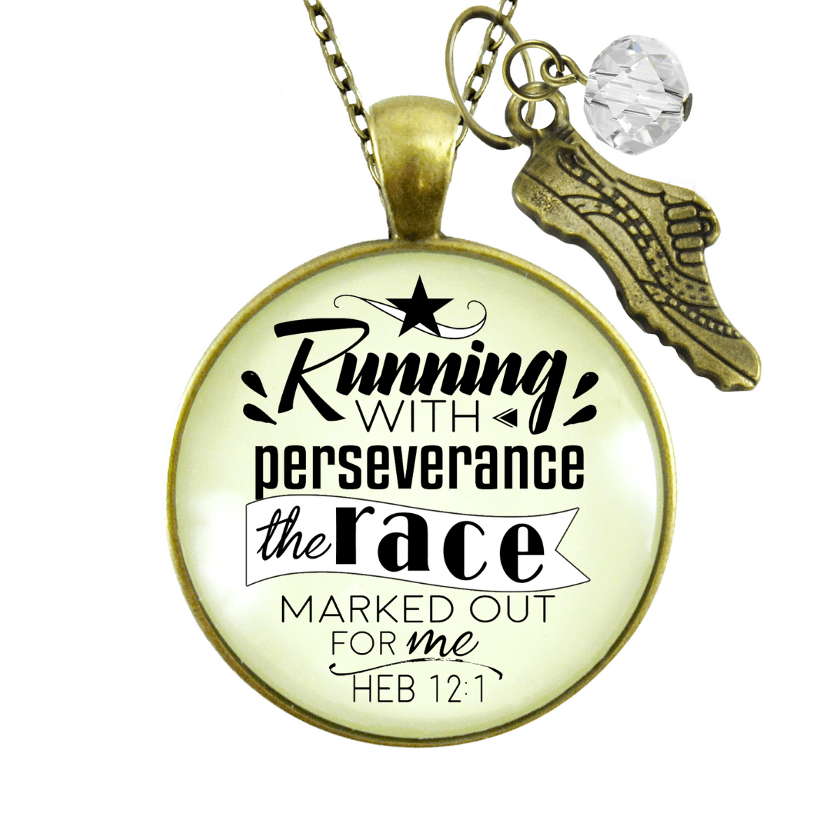 Gutsy Goodness Runners Necklace Run Perseverance Faith Marathon Jewelry - Gutsy Goodness Handmade Jewelry;Runners Necklace Run Perseverance Faith Marathon Jewelry - Gutsy Goodness Handmade Jewelry Gifts