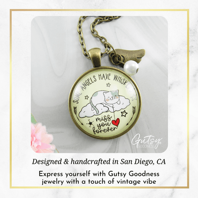 Cat Memorial Locket Necklace - Your Cat's Picture and Name – Olive Bites  Studio