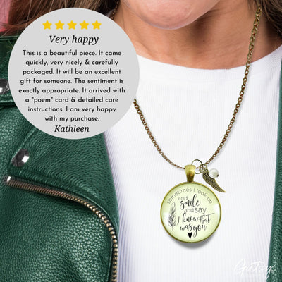 Gutsy Goodness Memorial Necklace Sometimes Times I Look Up Miss You Remembrance Gift - Gutsy Goodness Handmade Jewelry;Memorial Necklace Sometimes Times I Look Up Miss You Remembrance Gift - Gutsy Goodness Handmade Jewelry Gifts