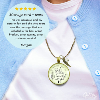 Gutsy Goodness Memorial Necklace Sometimes Times I Look Up Miss You Remembrance Gift - Gutsy Goodness Handmade Jewelry;Memorial Necklace Sometimes Times I Look Up Miss You Remembrance Gift - Gutsy Goodness Handmade Jewelry Gifts