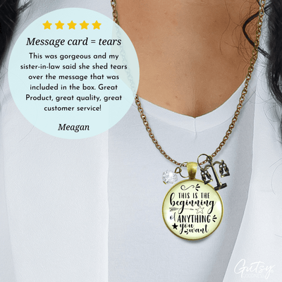 Gutsy Goodness Law School Graduate Necklace Beginning Future Lawyer Graduation Justice Scales - Gutsy Goodness Handmade Jewelry;Law School Graduate Necklace Beginning Future Lawyer Graduation Justice Scales - Gutsy Goodness Handmade Jewelry Gifts