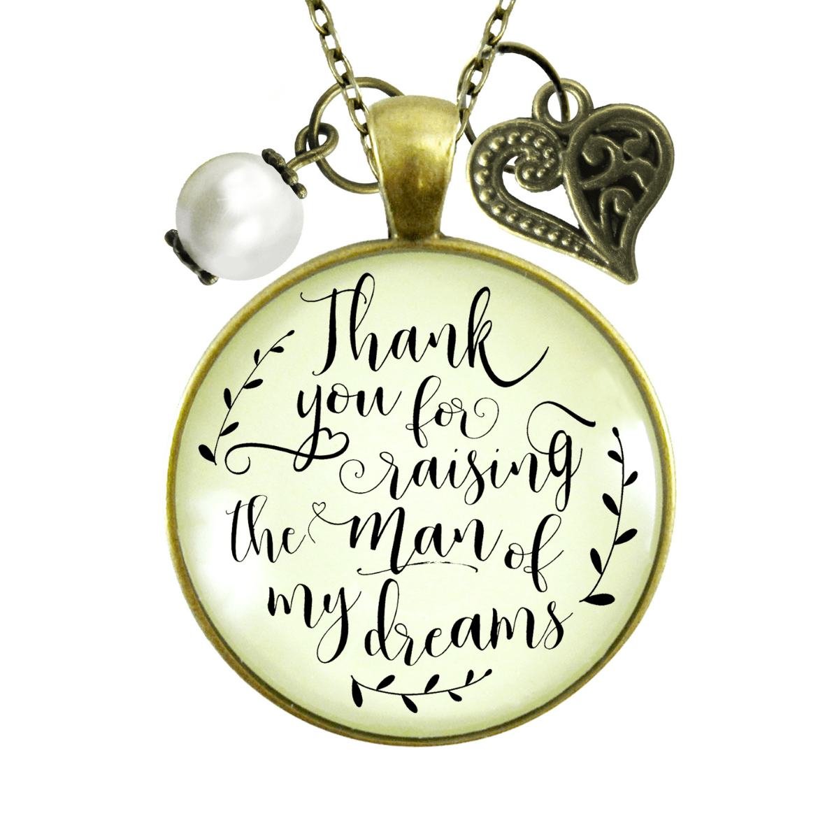 To Her Mother in Law Necklace Thank You Raising Man I Dreamed