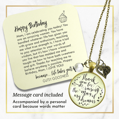 Gutsy Goodness To Her Mother in Law Necklace Thank You Raising Man I Dreamed Wedding Gift - Gutsy Goodness Handmade Jewelry;To Her Mother In Law Necklace Thank You Raising Man I Dreamed Wedding Gift - Gutsy Goodness Handmade Jewelry Gifts