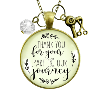 Gutsy Goodness Hairdresser Gift Necklace Thank You For Your Part For Stylist Charm - Gutsy Goodness Handmade Jewelry;Hairdresser Gift Necklace Thank You For Your Part For Stylist Charm - Gutsy Goodness Handmade Jewelry Gifts