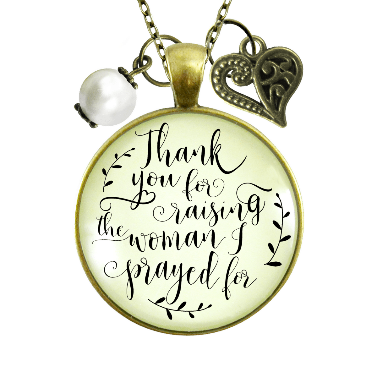 Gutsy Goodness Mother of Bride Necklace Thank You Raising Woman Prayed Wedding Gift - Gutsy Goodness Handmade Jewelry;Mother Of Bride Necklace Thank You Raising Woman Prayed Wedding Gift - Gutsy Goodness Handmade Jewelry Gifts