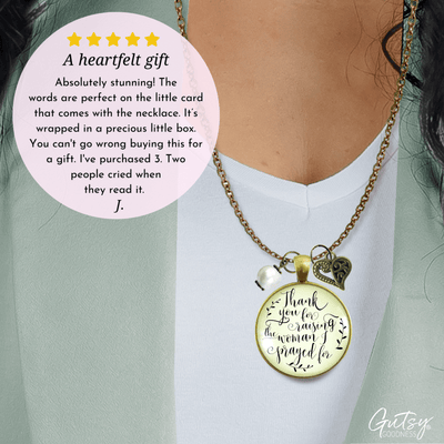 Gutsy Goodness Mother of Bride Necklace Thank You Raising Woman Prayed Wedding Gift - Gutsy Goodness Handmade Jewelry;Mother Of Bride Necklace Thank You Raising Woman Prayed Wedding Gift - Gutsy Goodness Handmade Jewelry Gifts