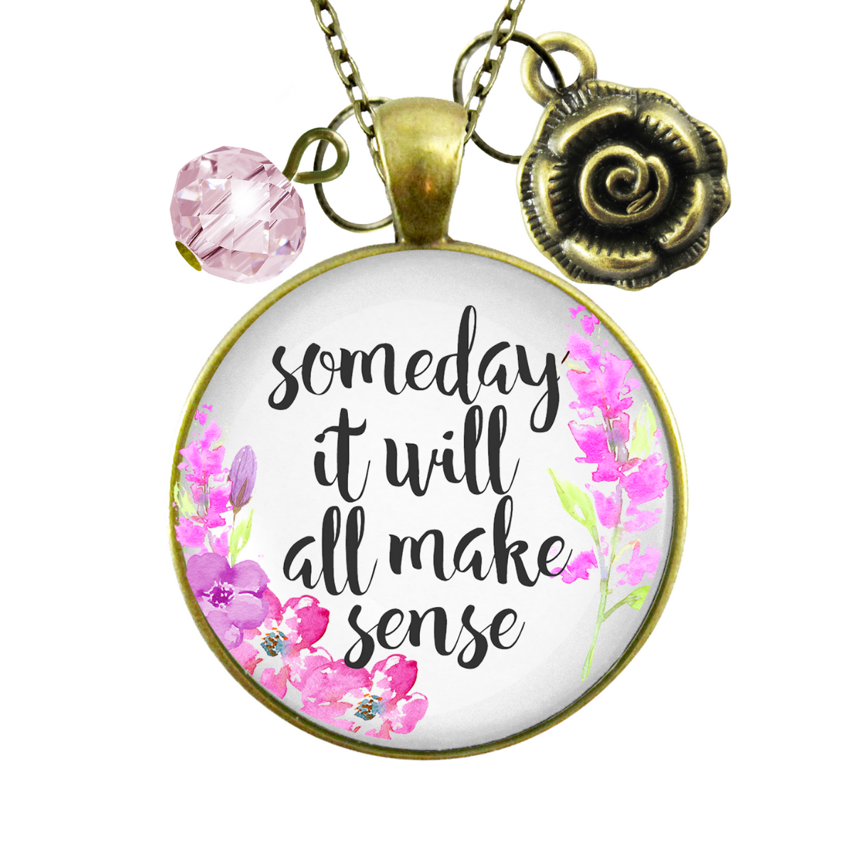 Gutsy Goodness Some Day It Will All Make Sense Necklace Encouraging Jewelry Heart - Gutsy Goodness Handmade Jewelry;Some Day It Will All Make Sense Necklace Encouraging Jewelry Heart - Gutsy Goodness Handmade Jewelry Gifts