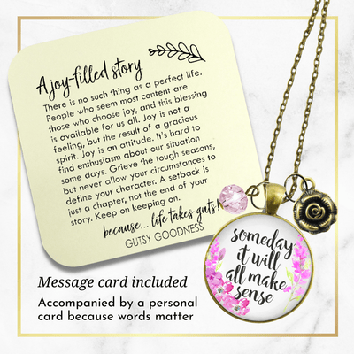 Gutsy Goodness Some Day It Will All Make Sense Necklace Encouraging Jewelry Heart - Gutsy Goodness Handmade Jewelry;Some Day It Will All Make Sense Necklace Encouraging Jewelry Heart - Gutsy Goodness Handmade Jewelry Gifts