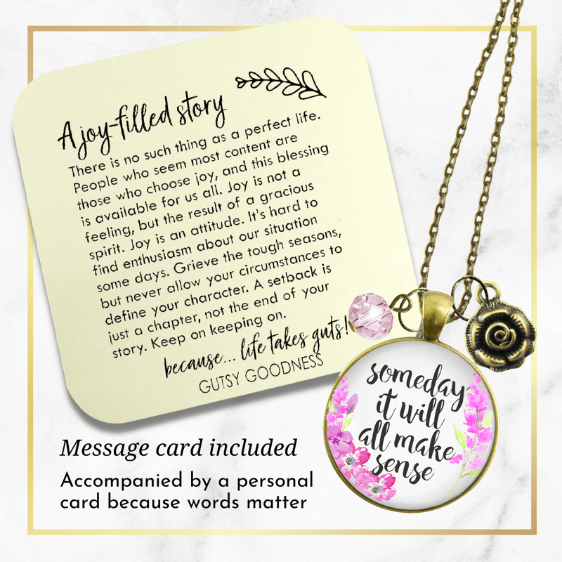 Gutsy Goodness Some Day It Will All Make Sense Necklace Encouraging Jewelry Heart - Gutsy Goodness Handmade Jewelry;Some Day It Will All Make Sense Necklace Encouraging Jewelry Heart - Gutsy Goodness Handmade Jewelry Gifts
