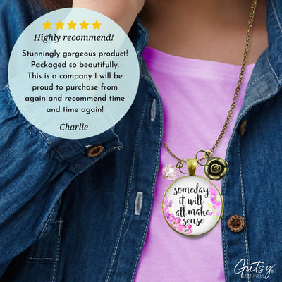 Gutsy Goodness Some Day It Will All Make Sense Necklace Encouraging Jewelry Heart - Gutsy Goodness Handmade Jewelry;Some Day It Will All Make Sense Necklace Encouraging Jewelry Heart - Gutsy Goodness Handmade Jewelry Gifts