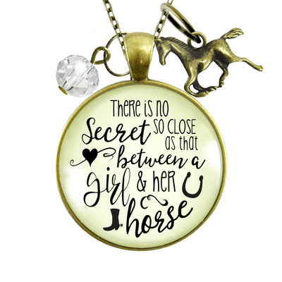 Gutsy Goodness Horse Necklace Equestrian Country Theme Quote Jewelry Galloping Charm - Gutsy Goodness Handmade Jewelry;Horse Necklace Equestrian Country Theme Quote Jewelry Galloping Charm - Gutsy Goodness Handmade Jewelry Gifts