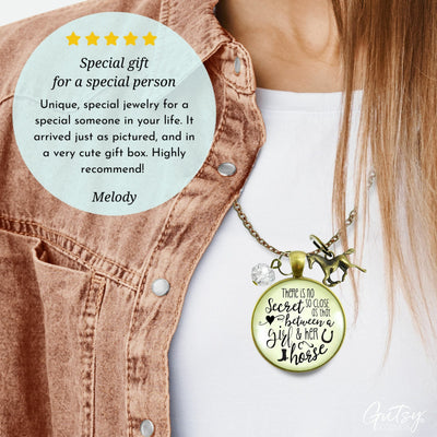 Gutsy Goodness Horse Necklace Equestrian Country Theme Quote Jewelry Galloping Charm - Gutsy Goodness Handmade Jewelry;Horse Necklace Equestrian Country Theme Quote Jewelry Galloping Charm - Gutsy Goodness Handmade Jewelry Gifts