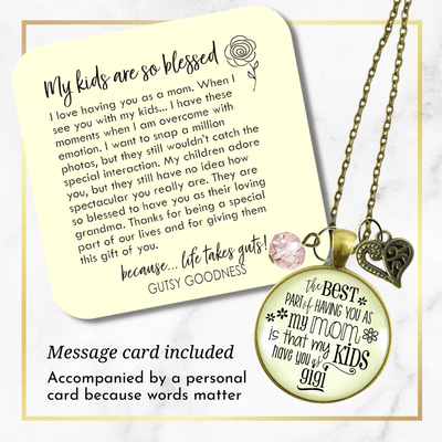 Gutsy Goodness Mimi Necklace Best Part You as Mom Kids Grandma Jewelry Gift Daughter - Gutsy Goodness Handmade Jewelry;Mimi Necklace Best Part You As Mom Kids Grandma Jewelry Gift Daughter - Gutsy Goodness Handmade Jewelry Gifts