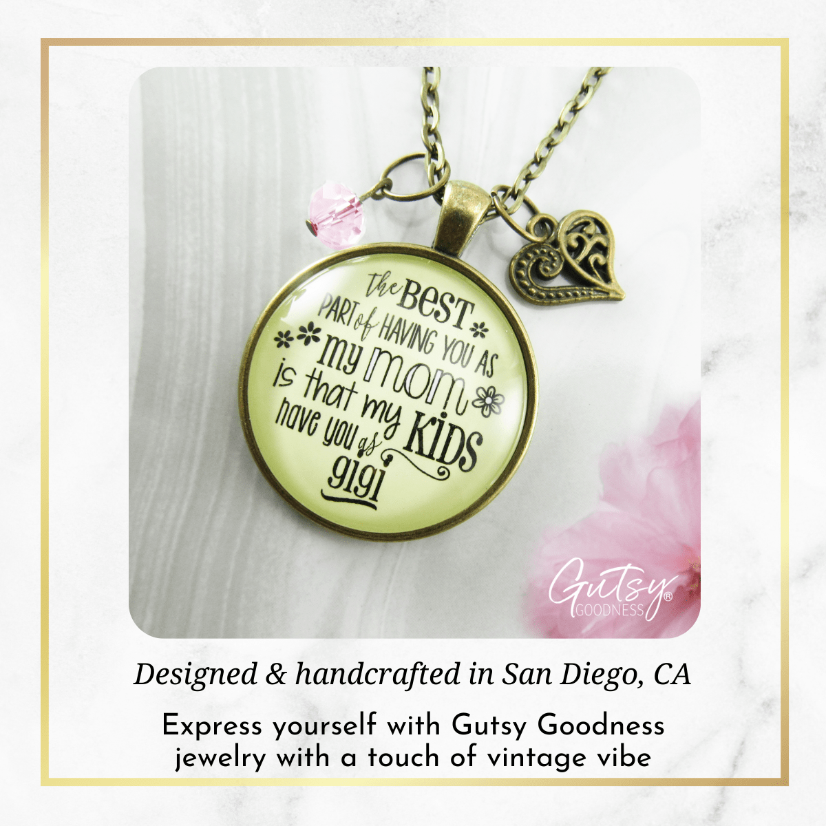 Gutsy Goodness Mimi Necklace Best Part You as Mom Kids Grandma Jewelry Gift Daughter - Gutsy Goodness Handmade Jewelry;Mimi Necklace Best Part You As Mom Kids Grandma Jewelry Gift Daughter - Gutsy Goodness Handmade Jewelry Gifts