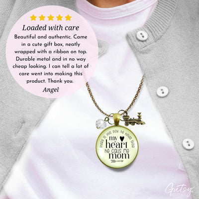 Gutsy Goodness Mom of Son Necklace This Boy He Kinda Stole My Heart Train Motherhood Jewelry - Gutsy Goodness Handmade Jewelry;Mom Of Son Necklace This Boy He Kinda Stole My Heart Train Motherhood Jewelry - Gutsy Goodness Handmade Jewelry Gifts