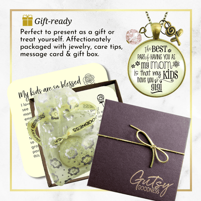Gutsy Goodness Gigi Necklace Best Part of You Mom Kids Have Grandma Jewelry Gift From Daughter - Gutsy Goodness Handmade Jewelry;Gigi Necklace Best Part Of You Mom Kids Have Grandma Jewelry Gift From Daughter - Gutsy Goodness Handmade Jewelry Gifts