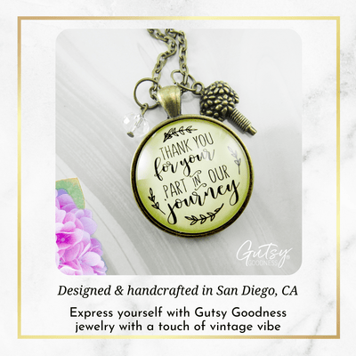 Gutsy Goodness Wedding Floral Designer Gift Necklace Thank You for Your Part Florist - Gutsy Goodness Handmade Jewelry;Wedding Floral Designer Gift Necklace Thank You For Your Part Florist - Gutsy Goodness Handmade Jewelry Gifts