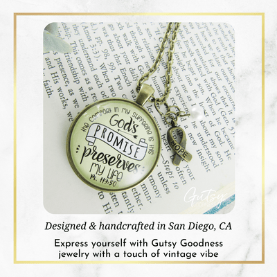 Gutsy Goodness Scripture Necklace Comfort in Suffering Gods Promise Psalm Jewelry - Gutsy Goodness;Scripture Necklace Comfort In Suffering Gods Promise Psalm Jewelry - Gutsy Goodness Handmade Jewelry Gifts