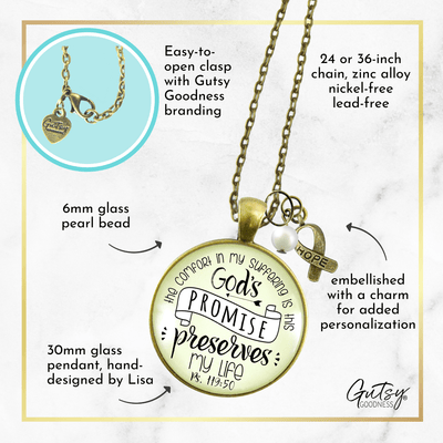 Gutsy Goodness Scripture Necklace Comfort in Suffering Gods Promise Psalm Jewelry - Gutsy Goodness;Scripture Necklace Comfort In Suffering Gods Promise Psalm Jewelry - Gutsy Goodness Handmade Jewelry Gifts