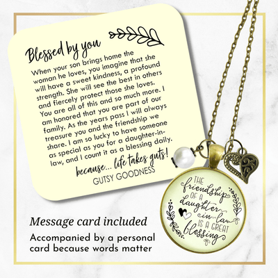 Gutsy Goodness Daughter in Law Necklace Friendship Blessing Gift from Mom Wedding Jewelry - Gutsy Goodness Handmade Jewelry;Daughter In Law Necklace Friendship Blessing Gift From Mom Wedding Jewelry - Gutsy Goodness Handmade Jewelry Gifts