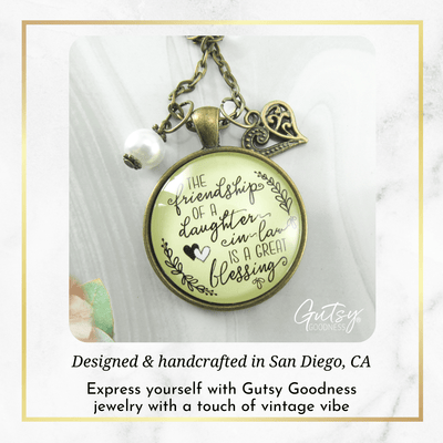 Gutsy Goodness Daughter in Law Necklace Friendship Blessing Gift from Mom Wedding Jewelry - Gutsy Goodness Handmade Jewelry;Daughter In Law Necklace Friendship Blessing Gift From Mom Wedding Jewelry - Gutsy Goodness Handmade Jewelry Gifts