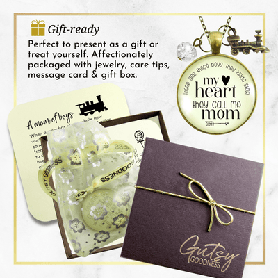 Gutsy Goodness Mom of Sons Necklace Are These Boys Kinda Stole My Heart Train Mother Jewelry - Gutsy Goodness Handmade Jewelry;Mom Of Sons Necklace Are These Boys Kinda Stole My Heart Train Mother Jewelry - Gutsy Goodness Handmade Jewelry Gifts