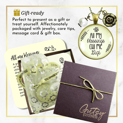 Gutsy Goodness Gigi Necklace All My Blessings Call Me GiGi Gift Quote Womens Grandma - Gutsy Goodness Handmade Jewelry;Gigi Necklace All My Blessings Call Me Gigi Gift Quote Womens Grandma - Gutsy Goodness Handmade Jewelry Gifts