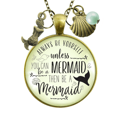 Gutsy Goodness Mermaid Necklace Always Be Yourself Unless Ocean Tropical Jewelry Beach Charms - Gutsy Goodness Handmade Jewelry;Mermaid Necklace Always Be Yourself Unless Ocean Tropical Jewelry Beach Charms - Gutsy Goodness Handmade Jewelry Gifts